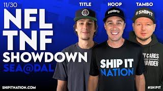 NFL Week 13 TNF Showdown | Seahawks @ Cowboys | DraftKings DFS Picks, Plays & Process