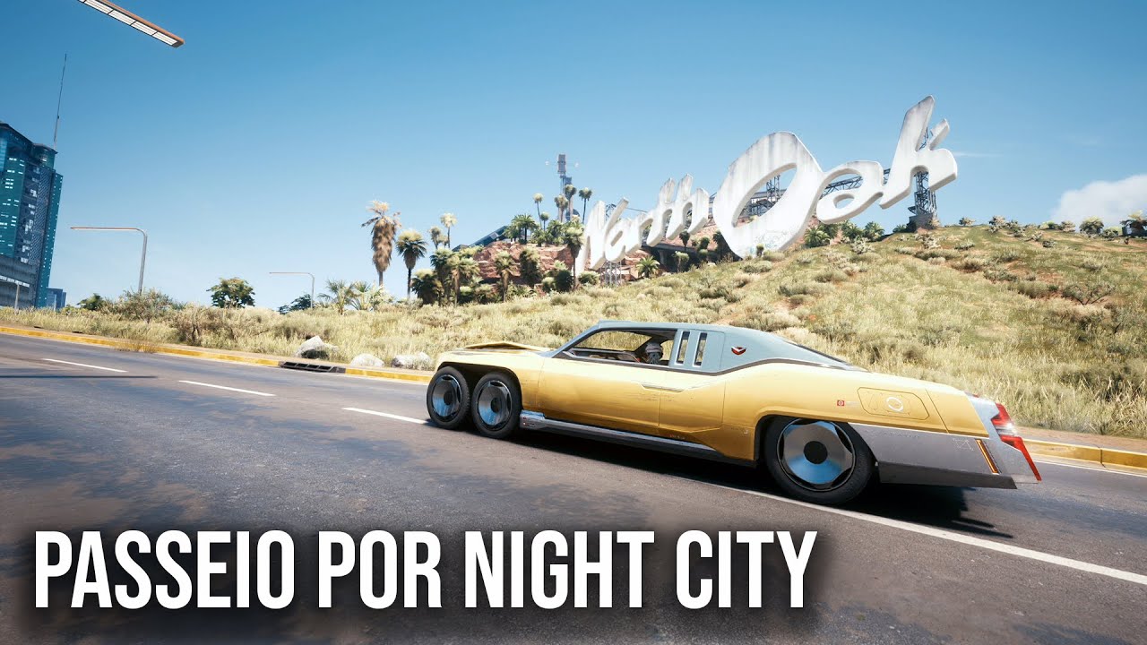 Cyberpunk 2077 - Passeio de Carro por Night City