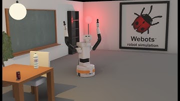 TIAGo++ robot running ROS2 in Webots