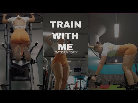 TRAIN BACK AND BICEPS WITH ME | Full upper body gym session | Lois Fit