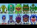EVOLUTION OF ALL SONIC GREEN FAMILY VS ALL SONIC BLUES CURSED ? in Garrysmod!,...