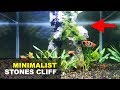 Minimalist Aquascape with Erlangga Stone Cliff Decoration Using Undergravel Filter