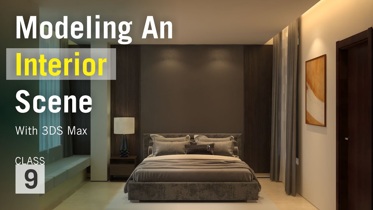 How to model an interior scene in 3ds Max 2021 || 3D Max Tutorial for ...