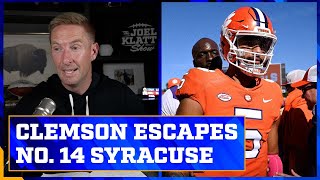 Clemson escapes No. 14 Syracuse: Dabo Swinney’s QB dilemma | The Joel Klatt Show