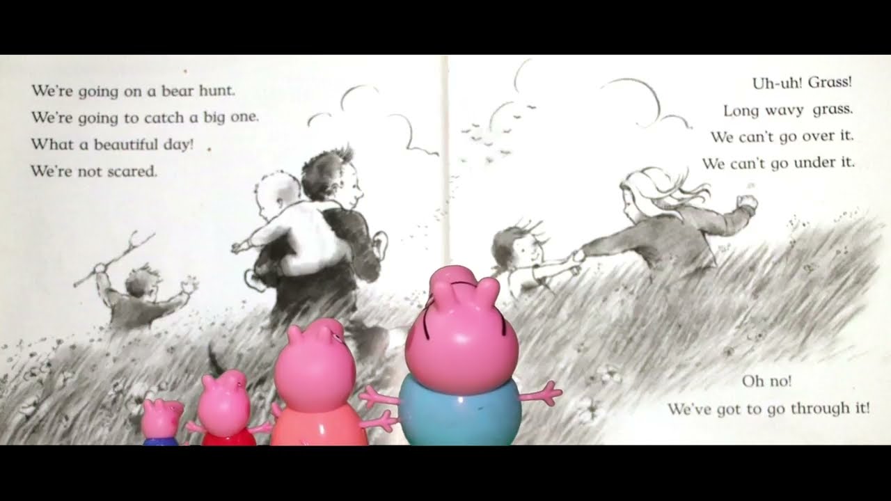 We're Going on a Bear Hunt kids stories read aloud with video and sound effects featuring Peppa Pig