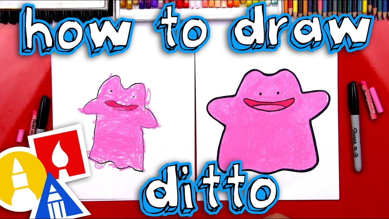 How To Draw Ditto Pokemon - YouTube