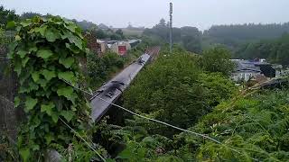 GWR Class 158 158950 passing under Doublebois Road Overbridge