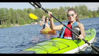 Paddling on Mirror Lake