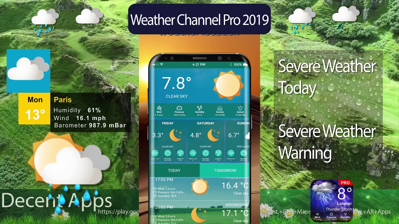 Weather Channel Free Weather Forecast App & Widget - YouTube