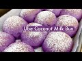 Ube Coconut Milk Bun - Bread Machine Recipe