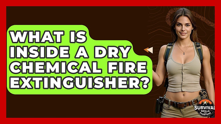 What Is Inside A Dry Chemical Fire Extinguisher? - Survival Skills for Everyone
