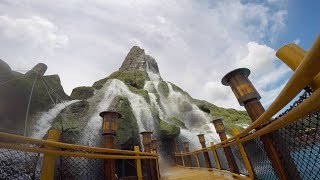 The view from under Krakatau at Universal's Volcano Bay + Water Fall Features! | BrandonBlogs