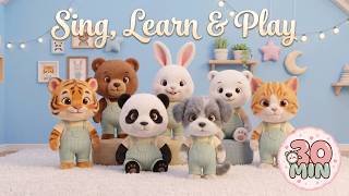 Sing, Learn &amp; Play: 30 Minutes of Fun Children's Songs | Cute Baby Animals Nursery Rhymes