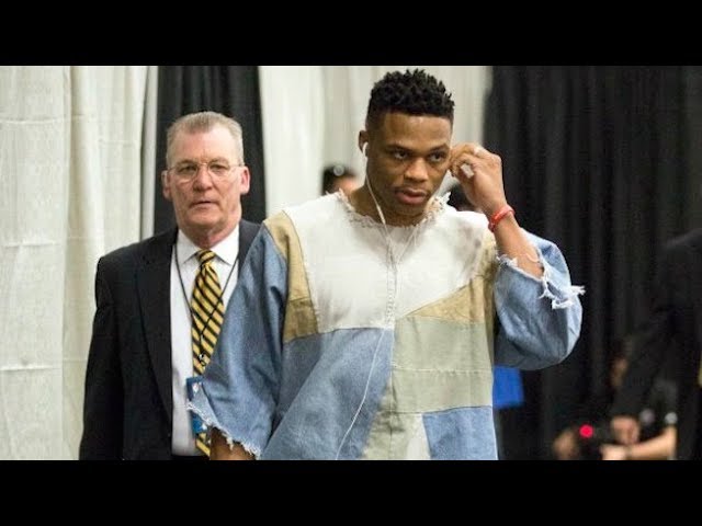 Russell Westbrook Shows Off Abs In Farcical Pre Game Fashion Show - DMARGE