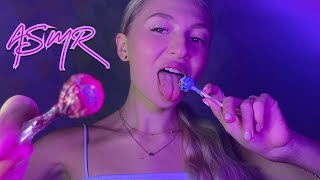 ASMR LOLLIPOP/ Sucking/Licking 2 mini lollipop/eating/no talking/ АСМР ЧупаЧупс