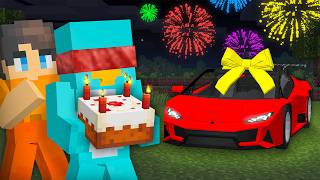 Surprising Milo with DREAM Birthday in Minecraft