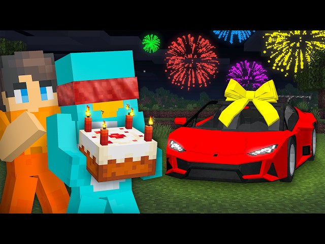 Surprising Milo with DREAM Birthday in Minecraft
