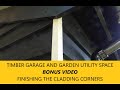 Timber frame garage and garden utility space.***BONUS VIDEO***Fitting corner trims to feather board.