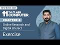 11th Class Computer Chapter 8 | Exercise | New Book 2025