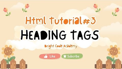 HTML Heading Tags (h1 to h6) Explained | HTML Basics Tutorial (Urdu/English) | Lec #3