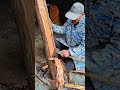 職人の斧神技🪓Master Axe Skill #Shorts #Woodworking #ASMR