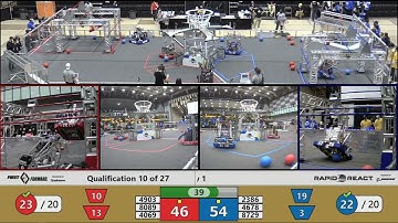 2022 ONT District University of Waterloo Event Day 1 - Qualification 10 - Full Field View