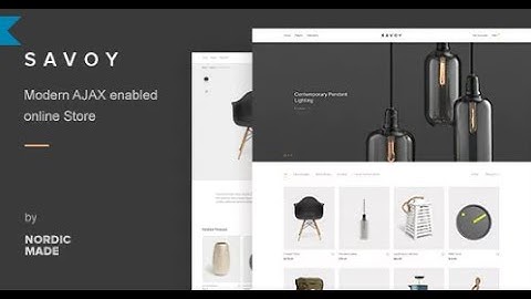 How to setup Savoy – Minimalist AJAX WooCommerce Theme