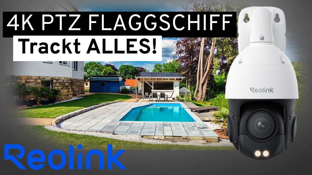 Reolink RLC-823S2 im Test: 4K PTZ Kamera mit 360° Auto Tracking & 16x Optischem Zoom!