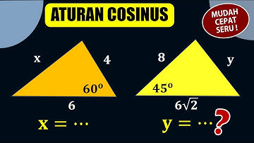 ATURAN KOSINUS SEGITIGA _ Menghitung Panjang Sisi Segitiga
