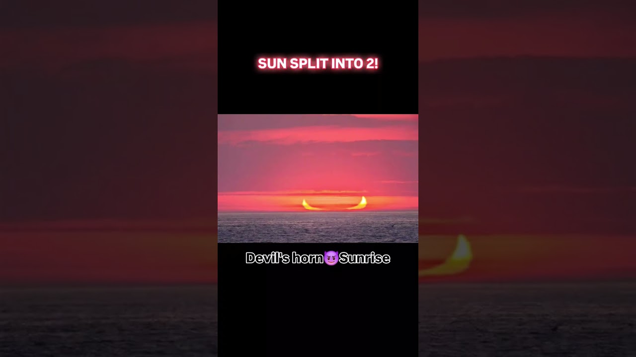 Devil’s Horns Sunrise Spotted! Rare Solar Eclipse Caught on Camera