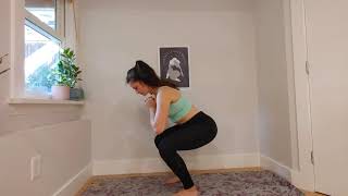 Squat with Step Back