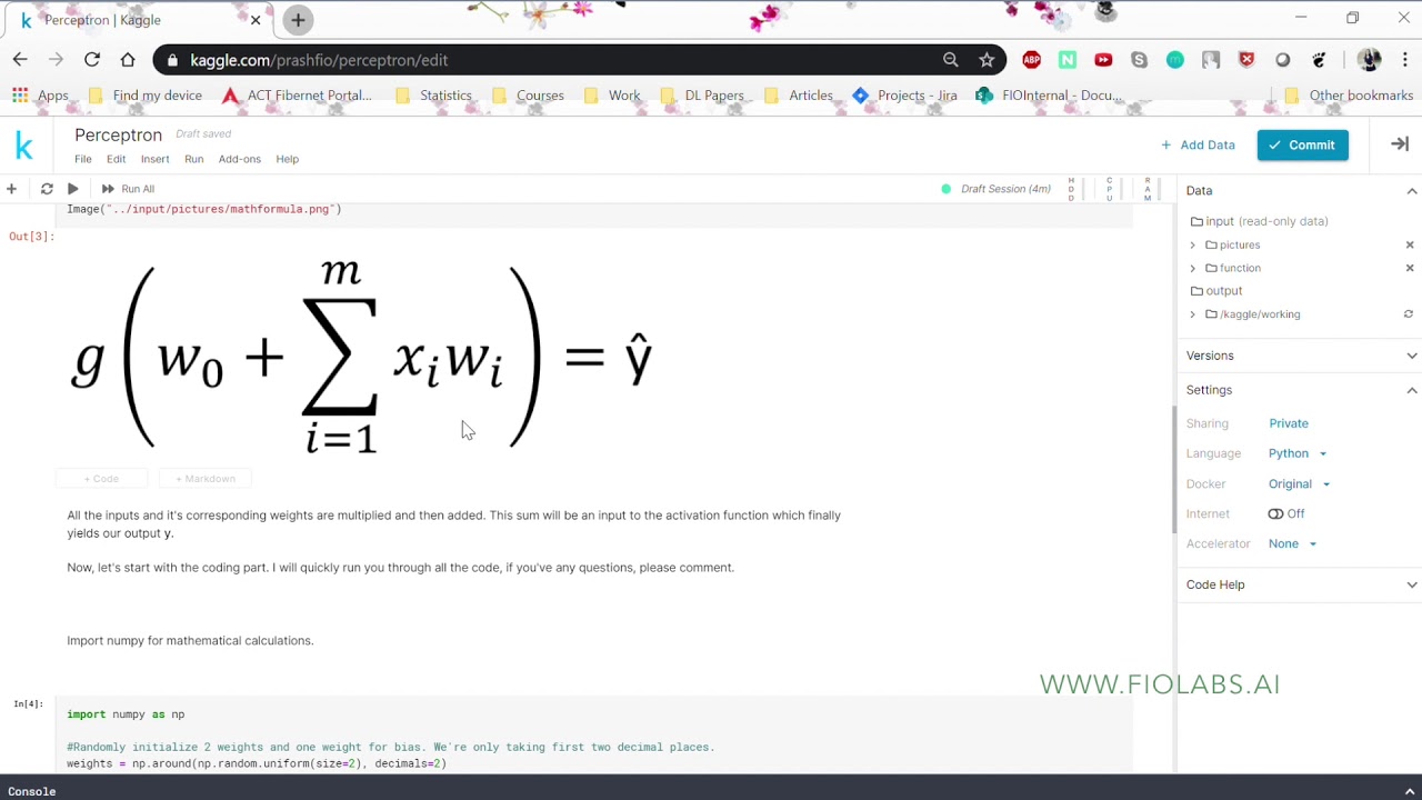 AI Tutorials | How to code a simple Perceptron ? - YouTube