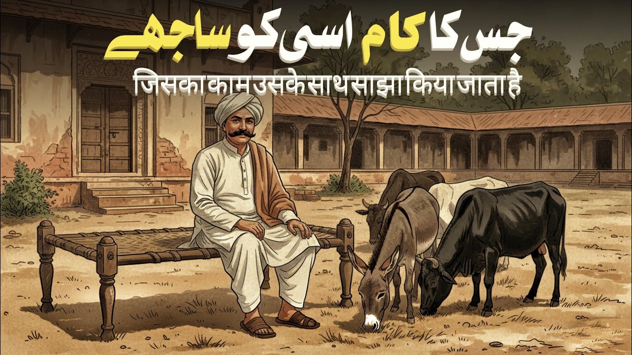 Jis Ka Kaam Usi Ko Saajhe || जिस का काम उसी को साजे  || Purani Sabaq Aamoz Kahani