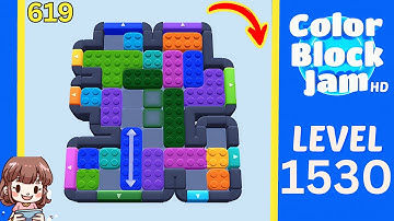 Color Block Jam Level 619 (1530) Solution Walkthrough