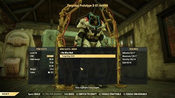 Fallout 76 Targeting HUD mod glitch X01 Helmet