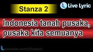 Lirik INDONESIA RAYA 3 tiga STANZA