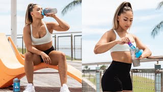 Valerie Loureda Training kickboxing (Hard Work)