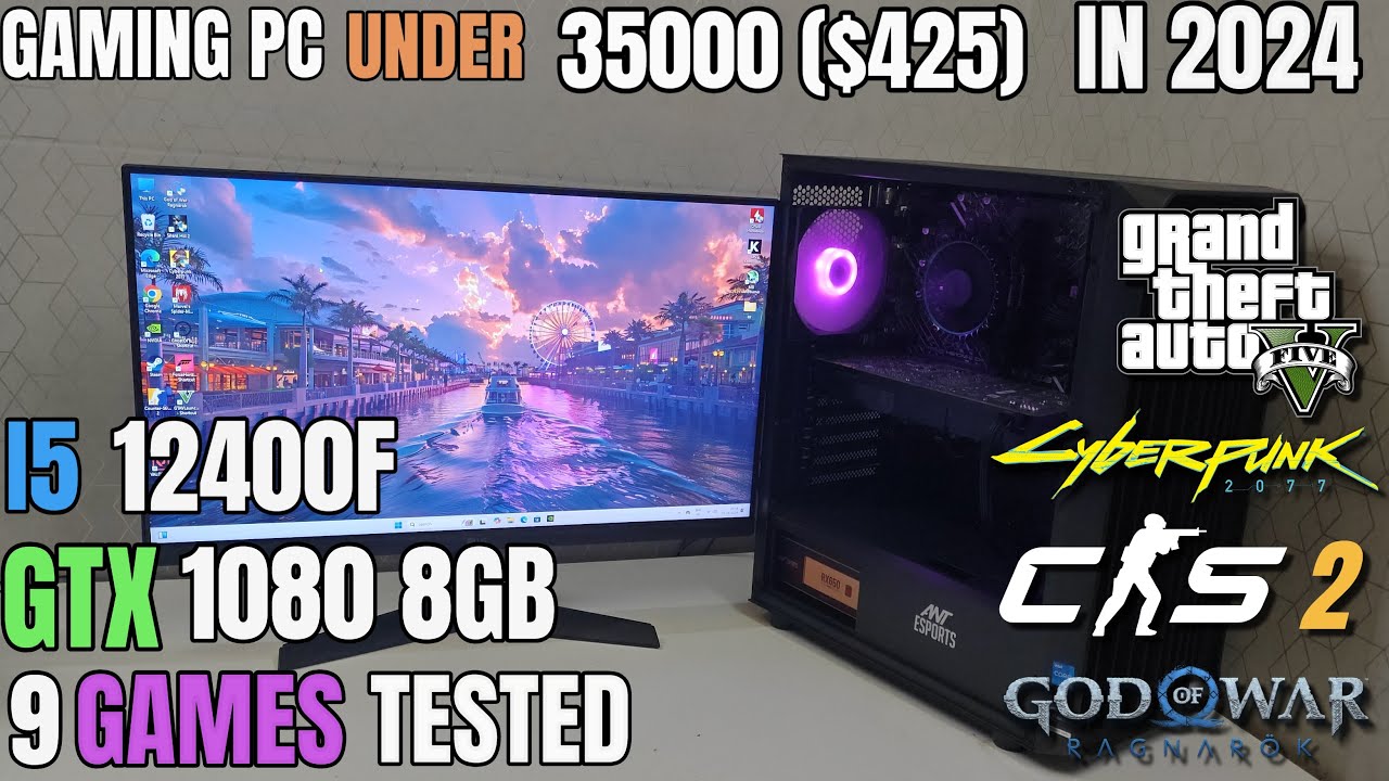 INTEL I5 12400F _ GTX 1080 _ GAMING PC UNDER RS 35000 / $400