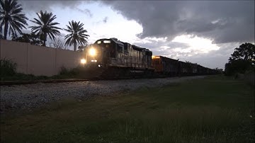[HD] Csx O721-20 with a GP38-2 in Notch 8 and and In the Rain
