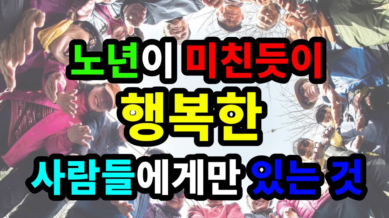 노년이 미친듯이 행복한 사람들에게만 있는 것 - 원더풀 인생후반전