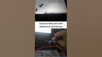 Chrome Dino Game Bot using Arduino, Servo and LDR Sensor