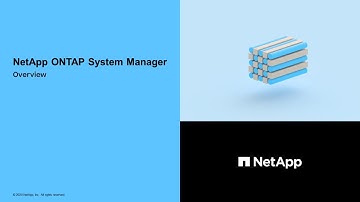 ONTAP 9 System Manager Overview