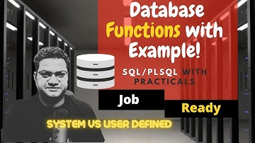 6 System defined vs User defined database functions | Aggregate Functions