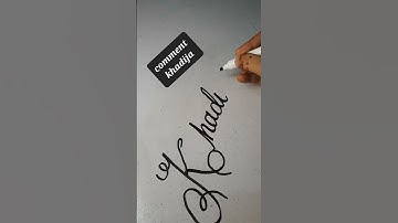 how to write stylish name 💕 khadija 🩷cursive handwriting #youtubeshorts #youtube #ytshorts