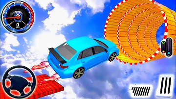 Impossible GT Car Stunt Racing Simulator 3D Game - Muscle Car Mega Track Race 2025- Android Gameplay