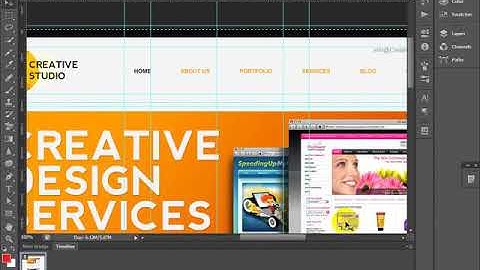 photoshop 12 mockup and 960 grid by Technology Diary