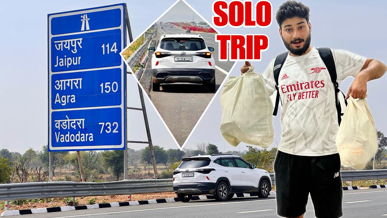 My First Ever SOLO TRIP in Kia Seltos 🚀 700km Non Stop ✋