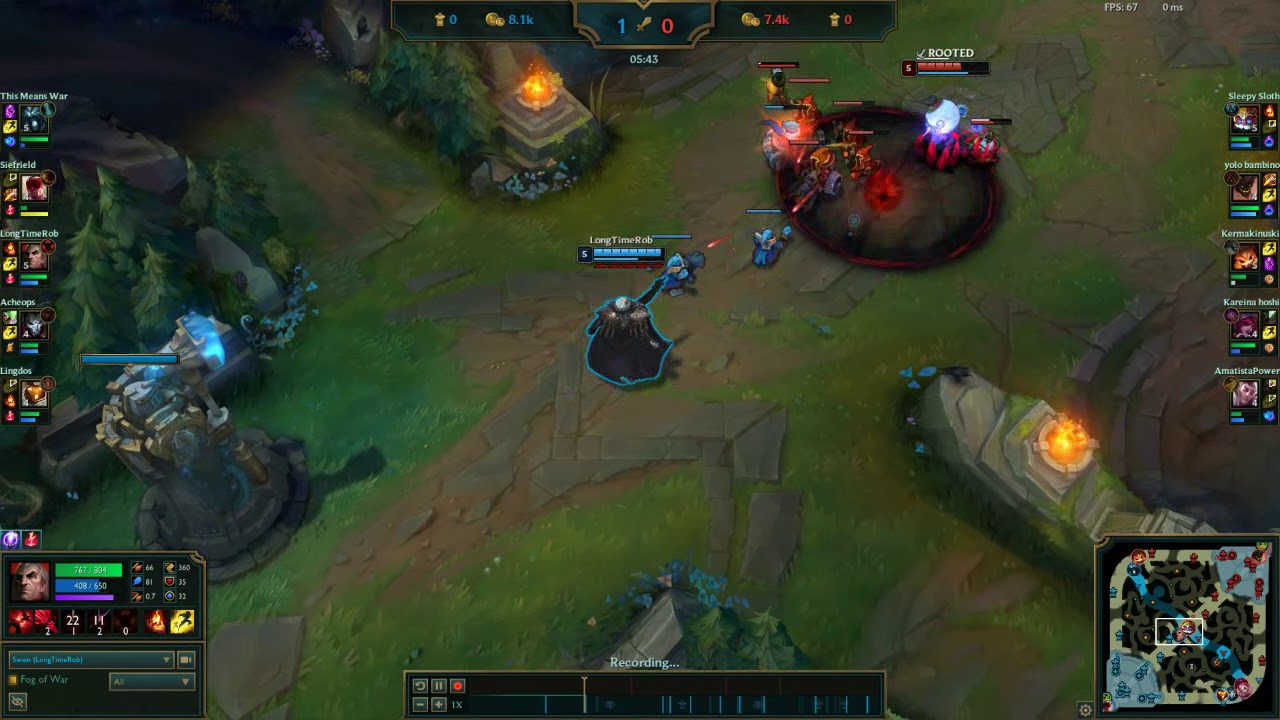 LOL Swain perfect combo