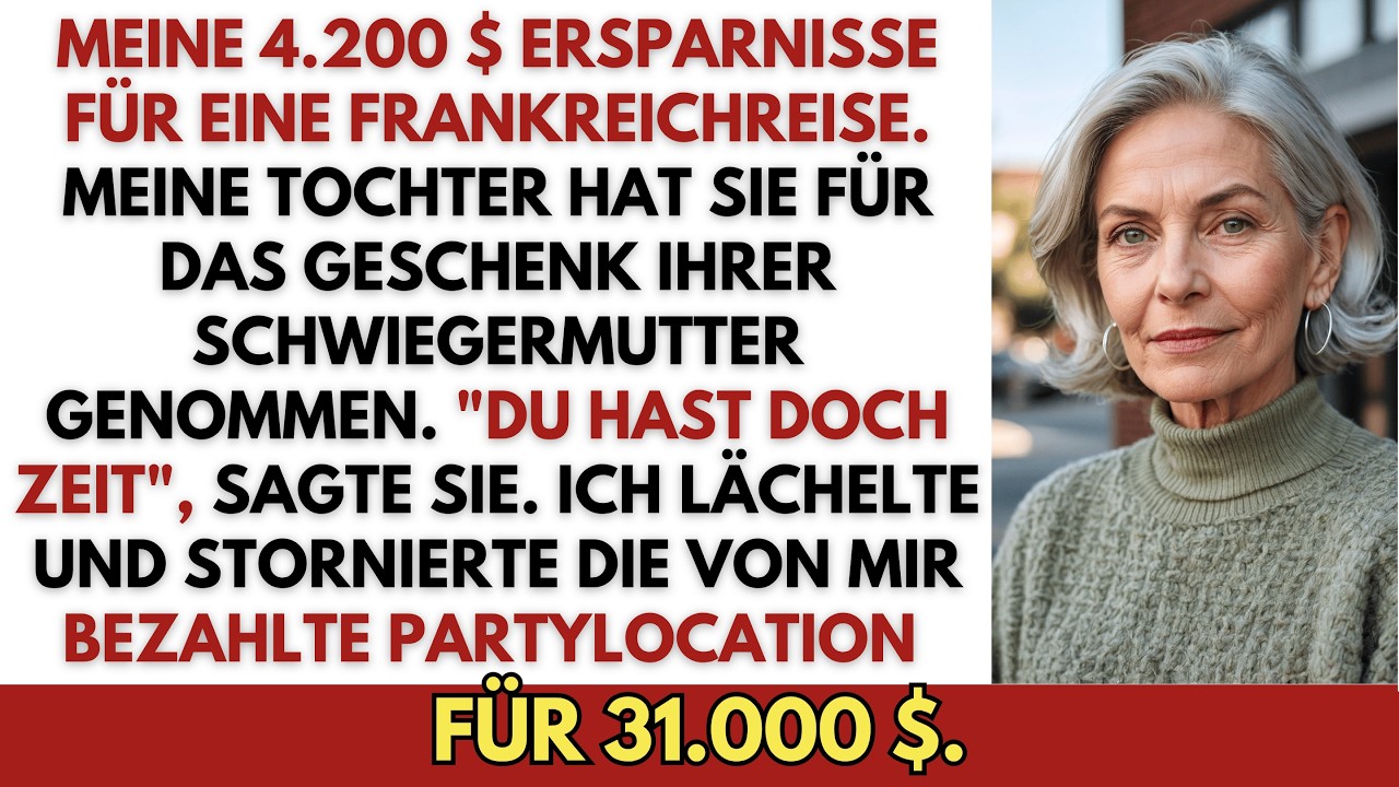 Als ich im Vorgarten meine Rosen schnitt, piepste mein Handy: Mein Sparkonto zeigte 32 statt 4032 Euro. Meine eigene Tochter hatte sich das Geld heimlich genommen – für eine Kreuzfahrt für ihre...