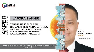 Sewa Kantin Madrasah Menjadi PNBP - Diklat PKA LAN Angkatan 6 Tahun 2025 - Nurul Badruttamam
